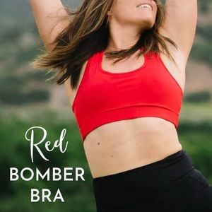 Red Zyia Bomber Bra NWT